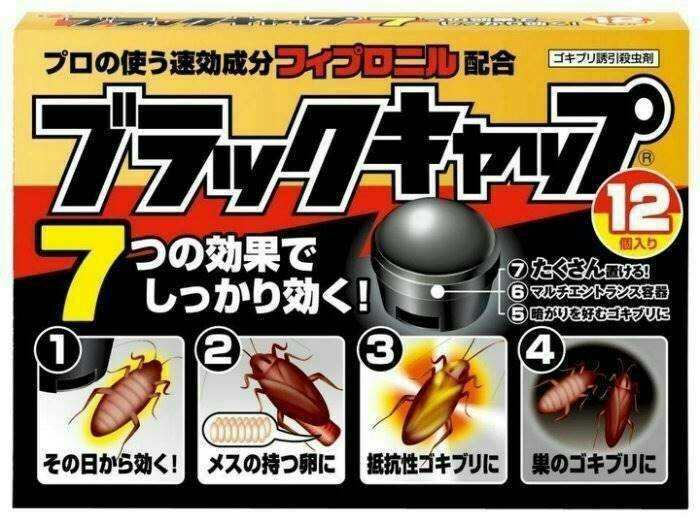 日本🇯🇵小黑帽誘導高效蟑螂屋24g×12個入