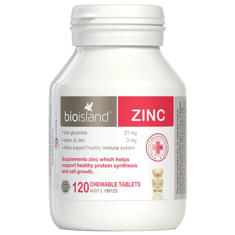 澳洲澳洲 BioIsland Zinc 天然嬰兒兒童鋅片 120粒