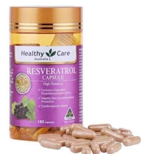 澳洲Healthy Care 白藜蘆醇膠囊180粒