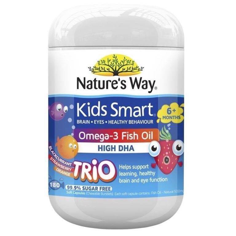 Nature's Way兒童DHA魚油膠囊??三種水果口味 180粒