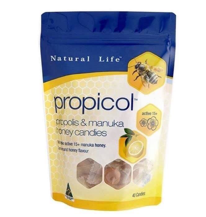 🐝Natural Life-活性麥蘆卡蜂蜜蜂膠潤喉糖(40顆)🐝