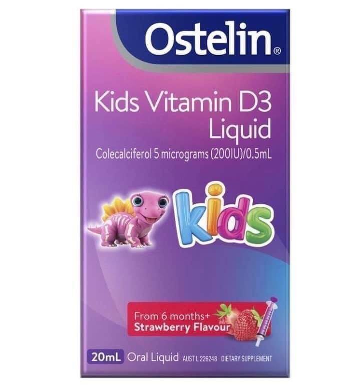 澳洲Ostelin兒童液體維生素D3滴劑(草莓口味?）20ml