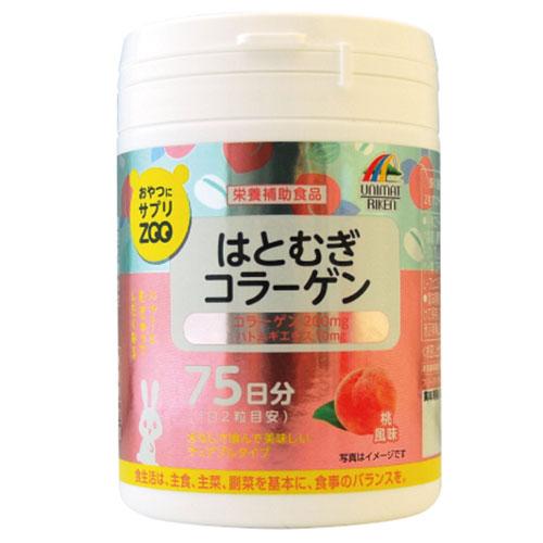 【0001392800】UNIMAT RIKEN ZOO 薏仁膠原蛋白錠 桃子150粒