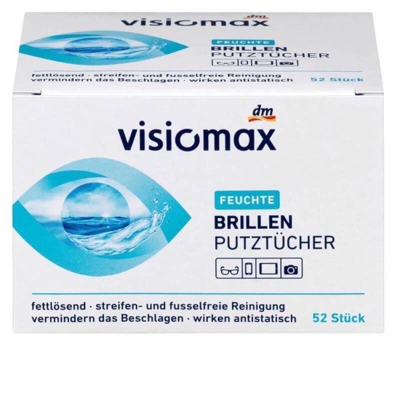 德國VISIOMAX 拋棄式眼鏡擦拭布(52片/盒)《一組2盒》