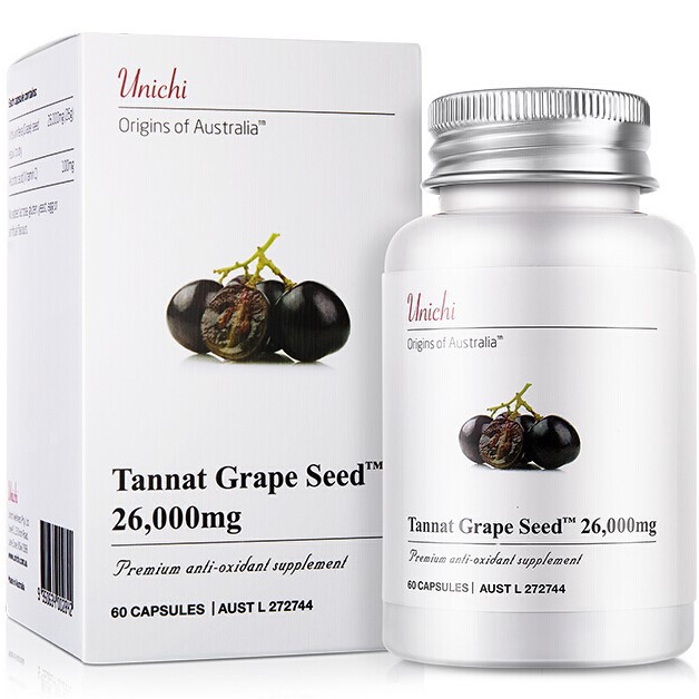 🍇澳洲Unichi丹拿葡萄籽🍇60粒