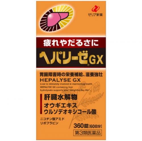 ZERIA 新藥工業 肝臟水解物 GX 360錠