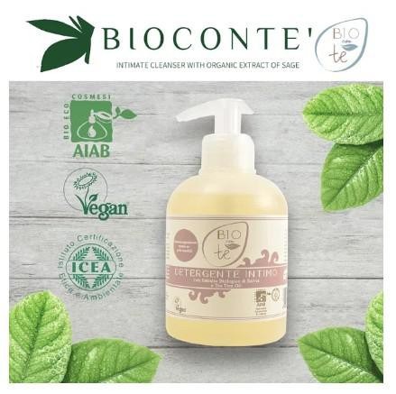 🌺義大利原裝【BIOCONTÈ】義大利有機鼠尾草女性私密處清潔凝露(300ml)