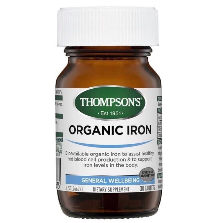 ?Thompson's 湯普森 有機補鐵片 30片?