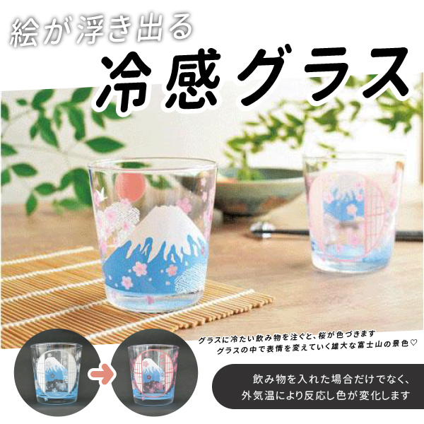 日本🇯🇵富士山變色玻璃杯