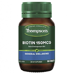 紐西蘭Thompson’s Biotin 生物素 100粒
