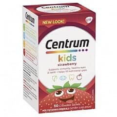 ✨Centrum 小善存 兒童綜合維他命咀嚼片 草莓口味 60錠