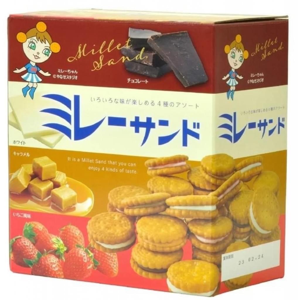 【日本野村美樂小圓餅四種綜合包60枚(盒裝)】