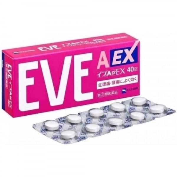 【粉色EVE A錠 EX止痛藥 40錠】