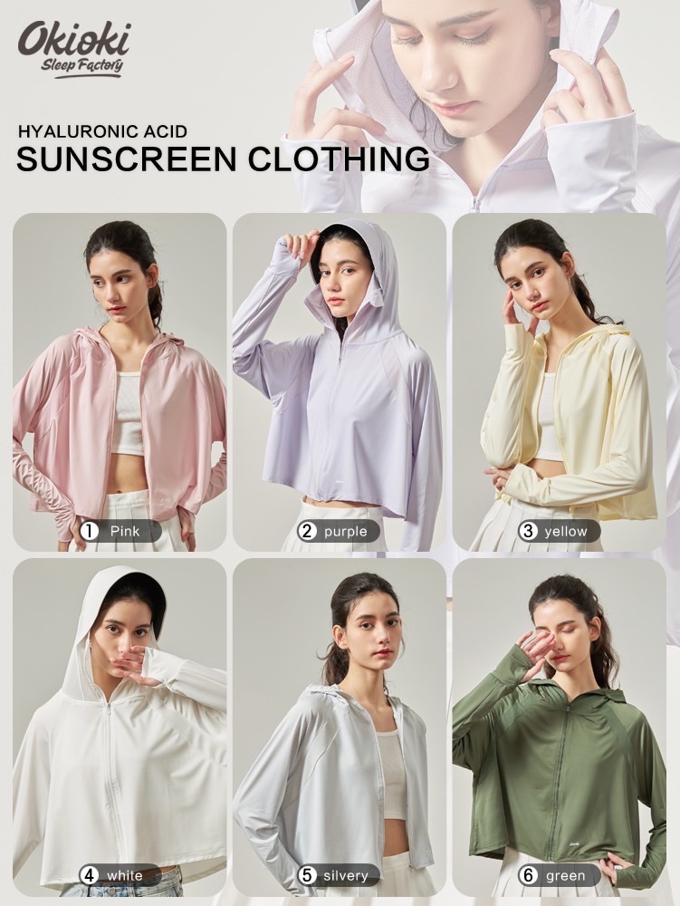 紐西蘭 Okioki 玻尿酸 時尚連帽 涼感衣