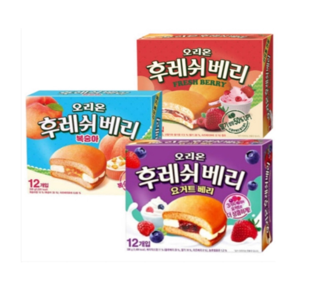 韓國??Orion 好果醬夾心蛋糕｜Fresh Berry 系列（12入