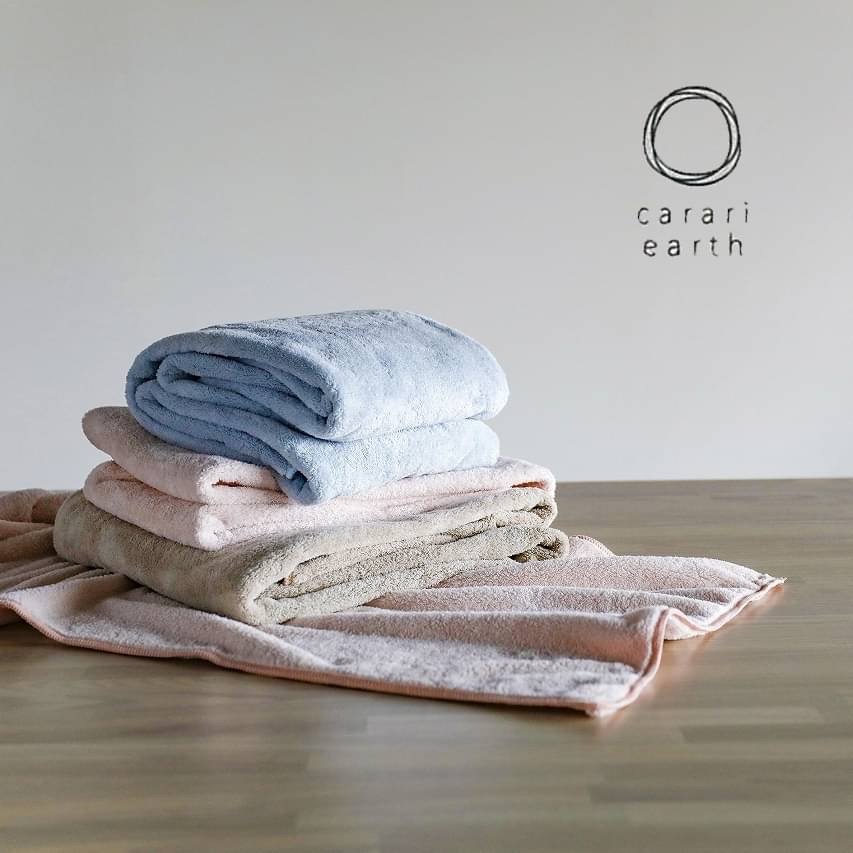 820775日本 carari earth 超強4倍吸水力素色柔軟速乾浴巾
