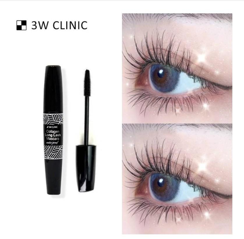 韓國製3W CLINIC 膠原纖長防水睫毛膏 12ml