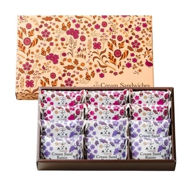 【日本上野風月堂葡萄萊姆奶油夾心 12枚入 】