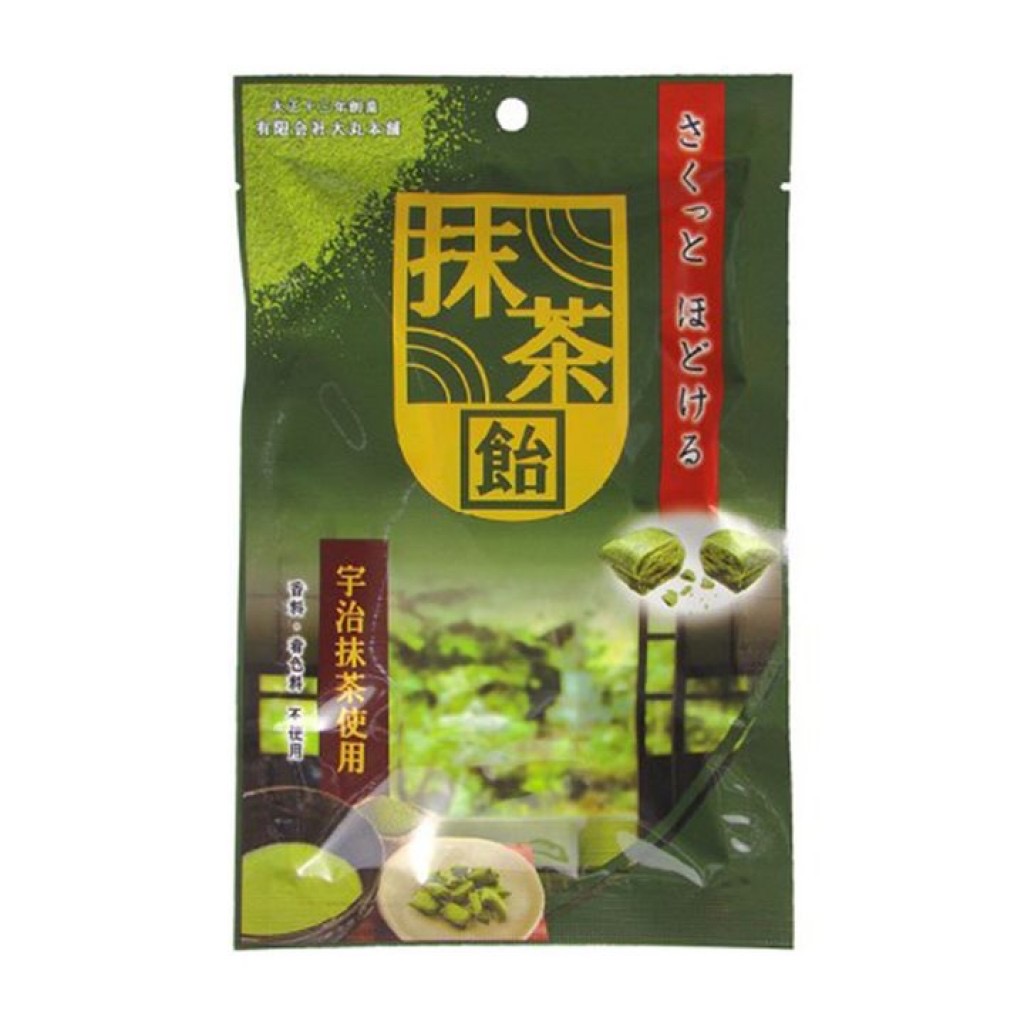 日本大丸本舖超濃郁宇治抹茶糖47g[一組2包］