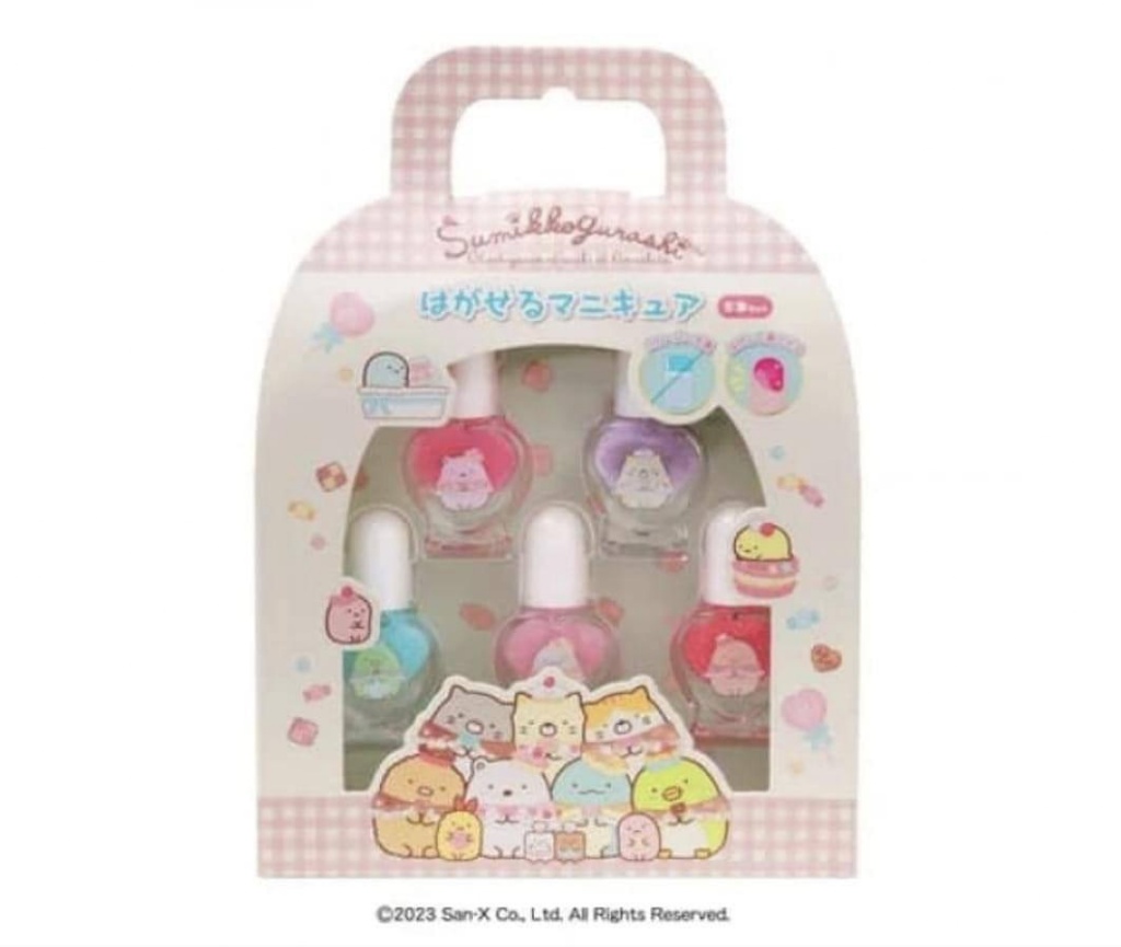 日本可剝式 兒童指甲油5入組