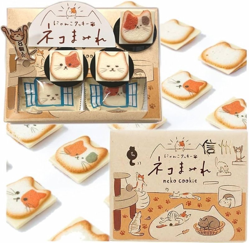 🐱 日本信州限定 貓咪造型白巧克力夾心餅乾禮盒（12入）