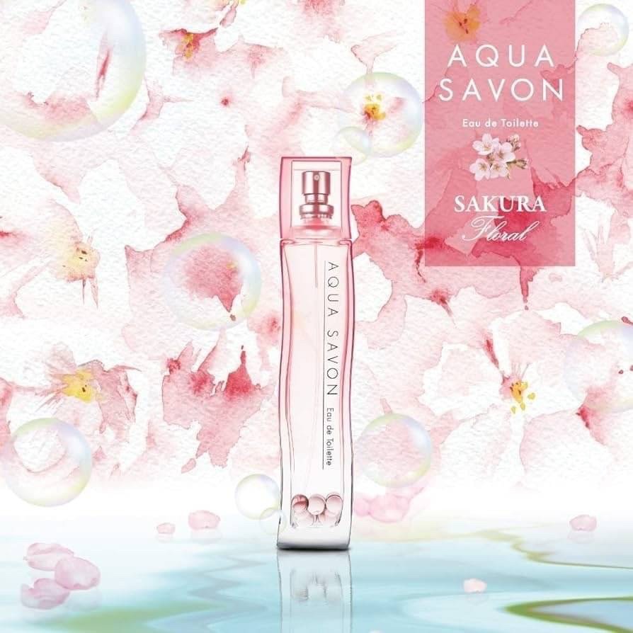 096682日本製 Aqua Savon 超限定 櫻花泡泡香 香水 80ml