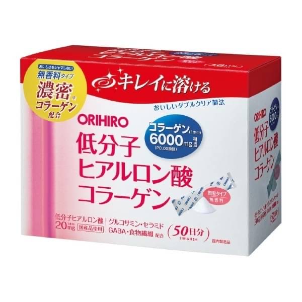日本ORIHIRO低分子膠原蛋白膳食纖維顆粒50入(4.5g×50)