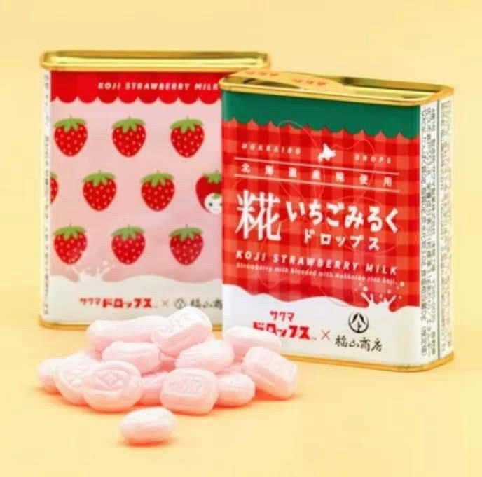 日本🇯🇵佐久間製菓✖️福山商店「草莓牛奶糖」