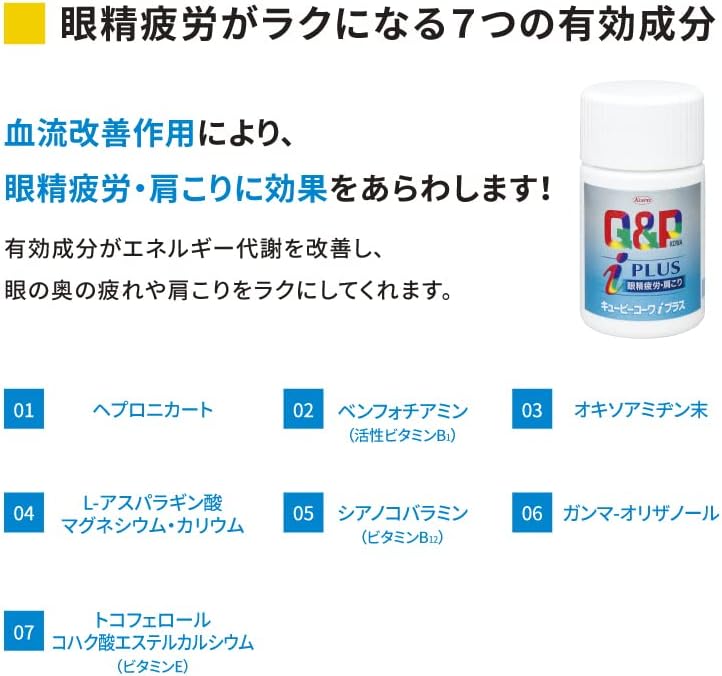 日本KOWA 興和制藥 Q&P KOWA i PLUS 對抗眼睛疲勞肌肉酸痛