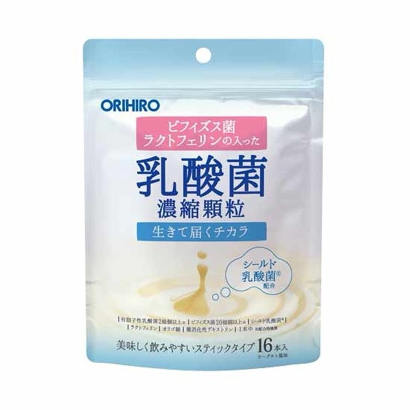 日本Orihiro 乳酸菌濃縮顆粒含乳鐵蛋白16入