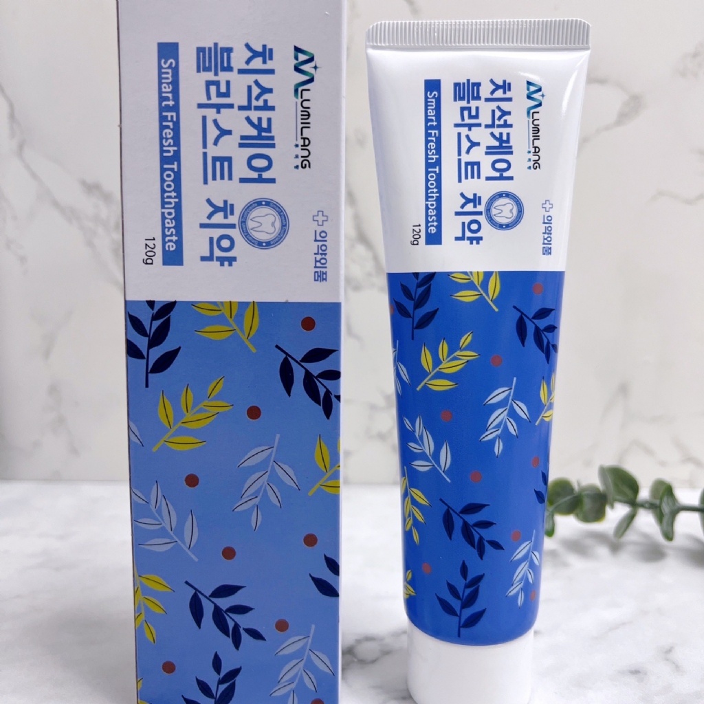 ??韓國 LUMI LANG去牙結石 小藍管淨齒牙膏120g《一組兩條》