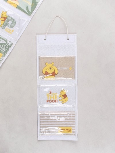 韓國迪士尼小熊維尼牆壁收納袋（3 個隔間）