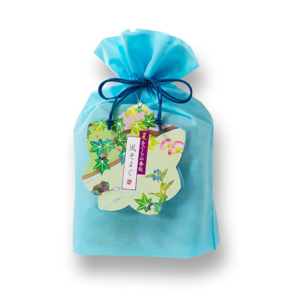 日本 小倉山莊夏季限定 微風山春秋綜合仙貝化妝袋