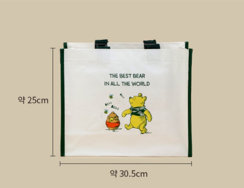 韓國迪士尼小熊維尼迷你防水布包