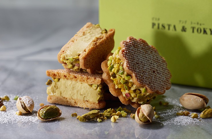 日本PISTA&TOKYO 開心果黑巧克力夾心餅乾4入