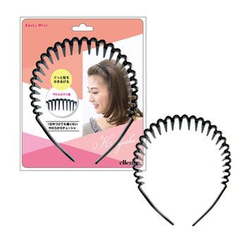 【 日本 Lucky Wink 無痛波浪髮箍 】