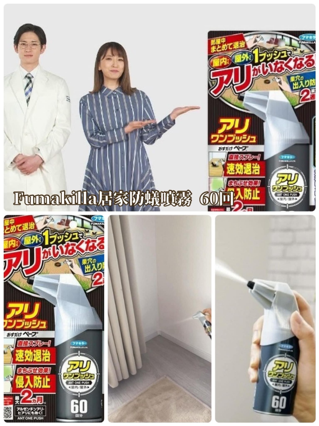 日本Fumakilla居家防蟻噴霧 60回