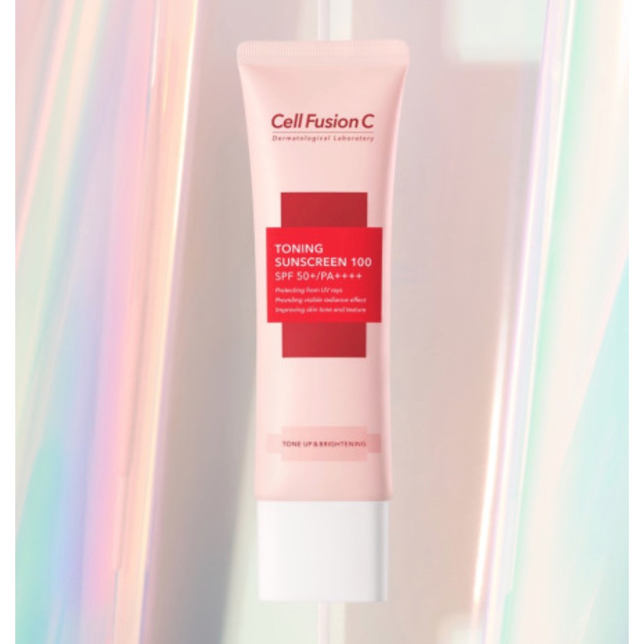 韓國Cell Fusion C秀膚生清爽防曬霜臉部防水防曬隔離遮瑕三合一50ml