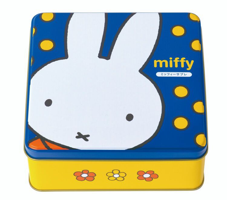 日本 miffy 造型鐵盒餅乾