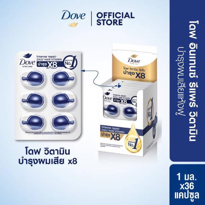 🇹🇭【泰國限定】Dove 多芬免沖洗護髮膠囊（6顆入）