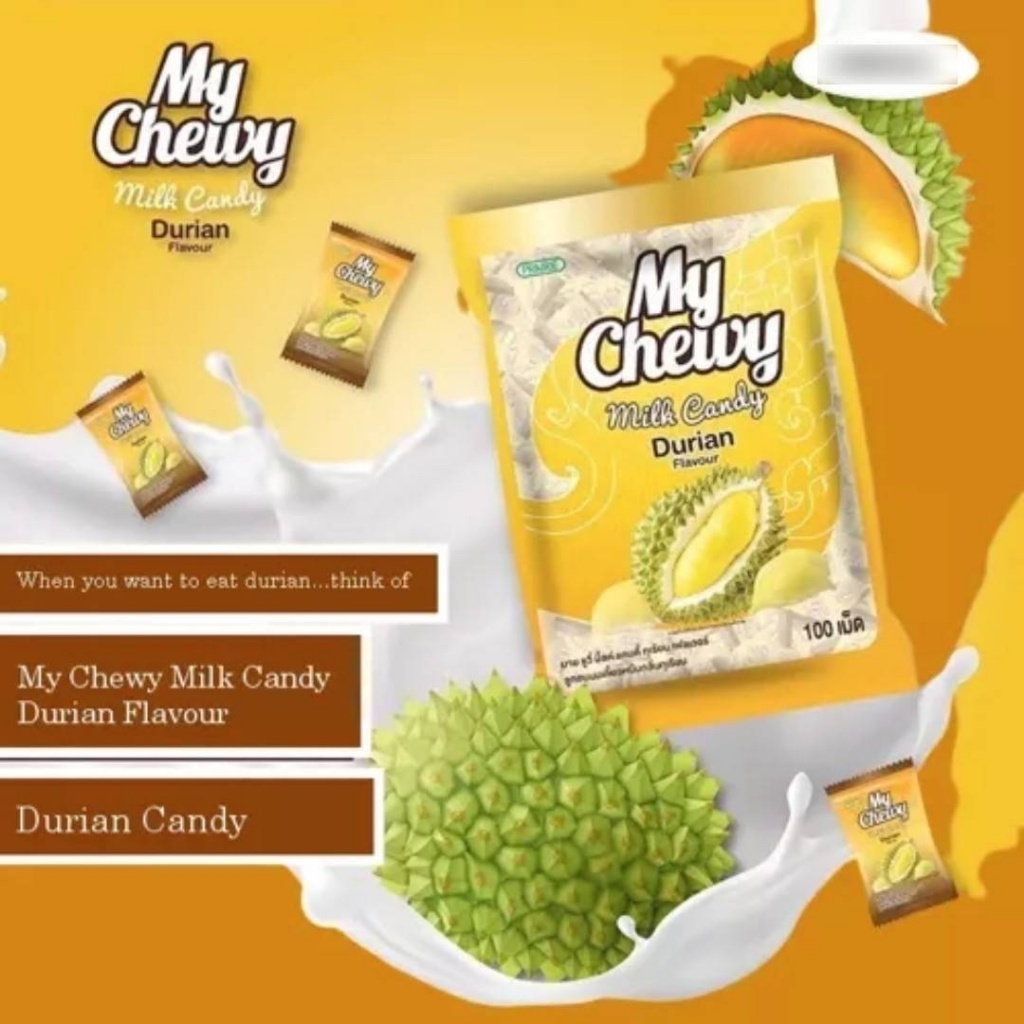 泰國??My Chewy 榴槤風味軟牛奶軟糖360g