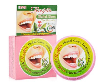 泰國粉色天然草本丁香牙粉25g「一組3盒」