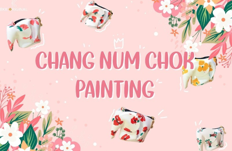 泰國曼谷包BKK國民品牌～花草小象手拿零錢包