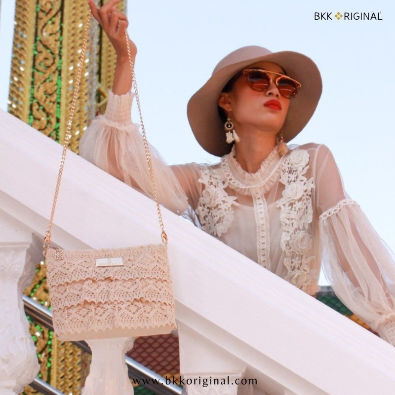 泰國曼谷包BKK國民品牌～蕾絲裙擺鏈條包