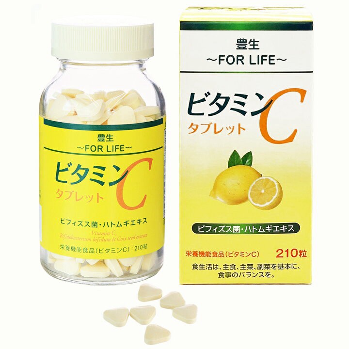 日本豐生FOR LIFE 維他命C錠片210錠
