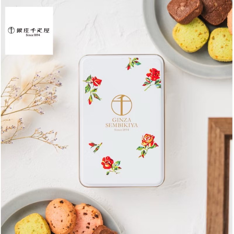 日本 銀座千疋屋 水果酥餅罐6枚入