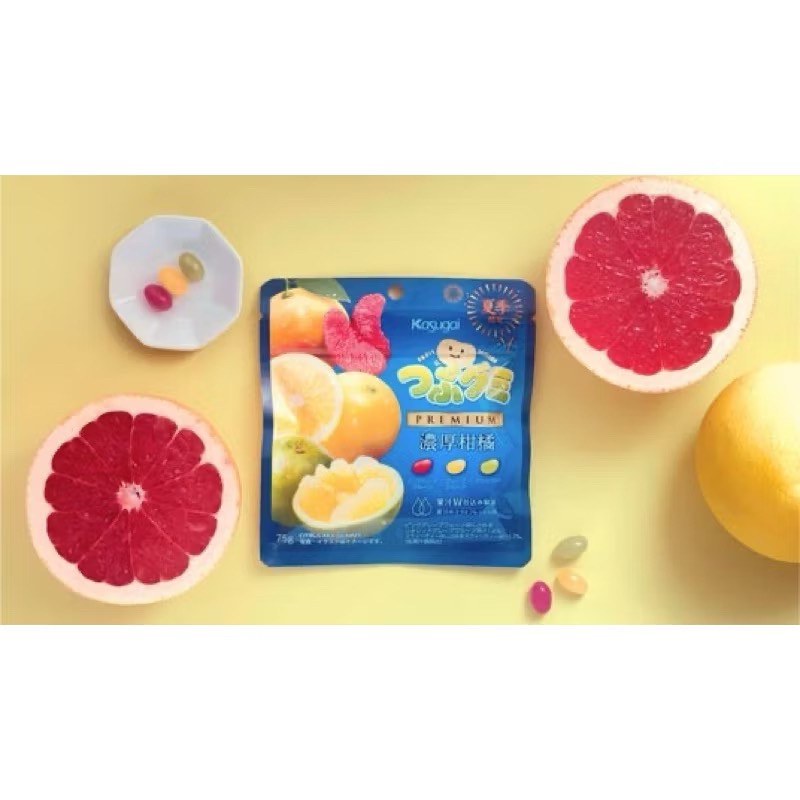 日本春日井雷根濃厚柑橘軟糖 75g x 10 顆「一組2包」