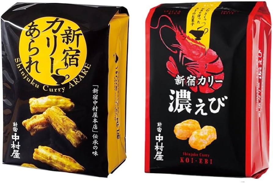 日本新宿限定中村屋咖哩米果/濃郁辛辣蝦味米果