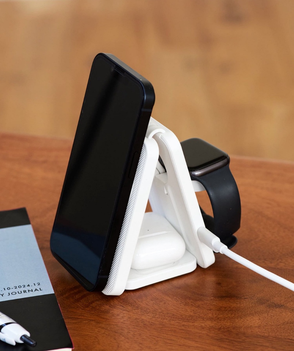 日本3合1摺疊式無線充電座