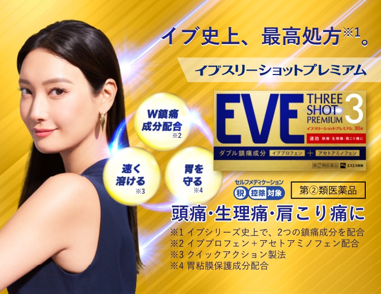 日本EVE三重速效高效止痛藥